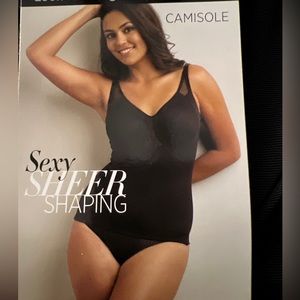 MiracleSuit sheer shapewear cami, Style 2782, Black ,38C